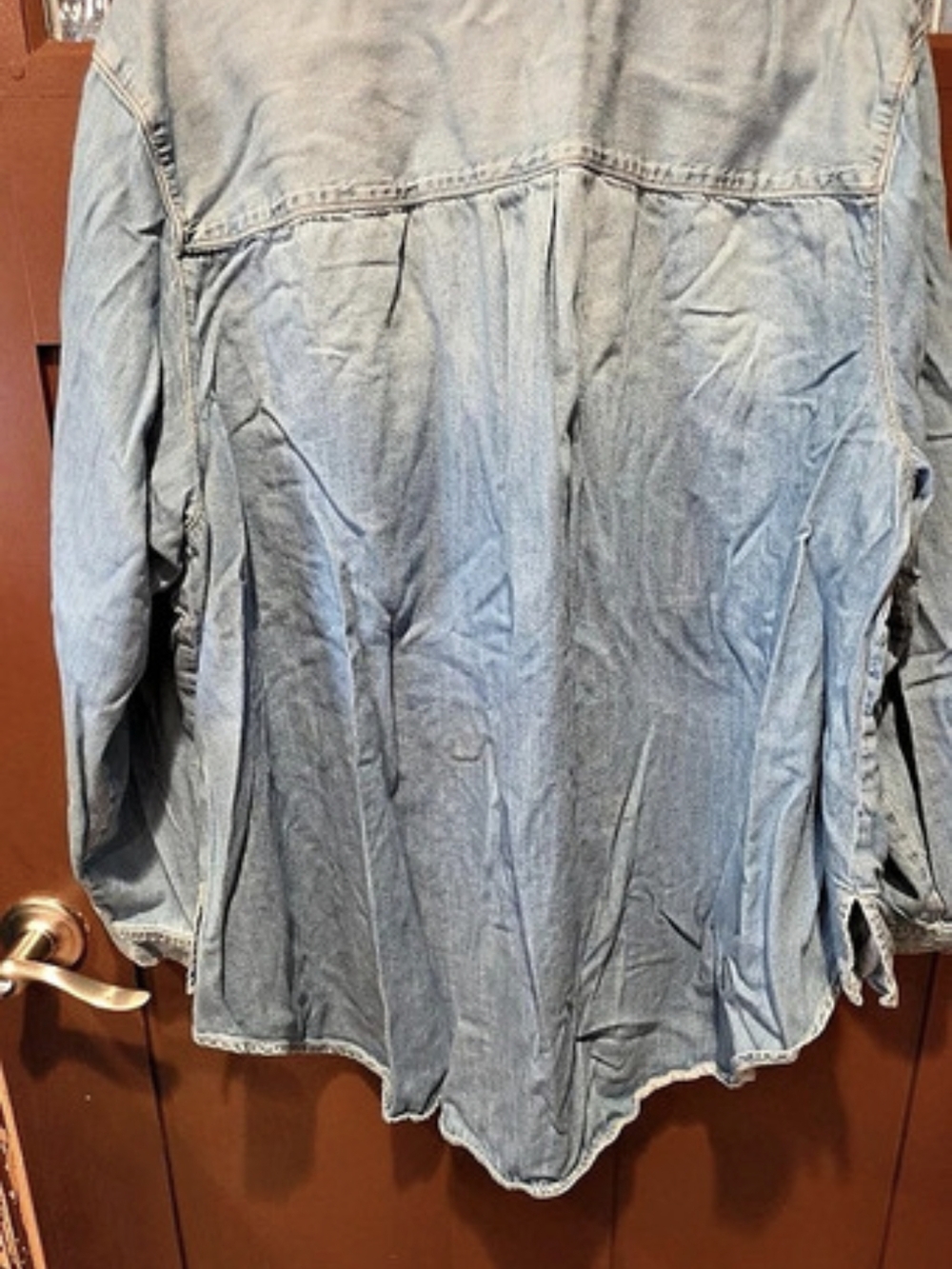 Lane Bryant Women's Blue Button Down Shirt